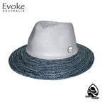EV050 WHITE/LT BLUE - ASTON FEDORA (MAGNETISED) EV050 / White/Light Blue / Small/Medium