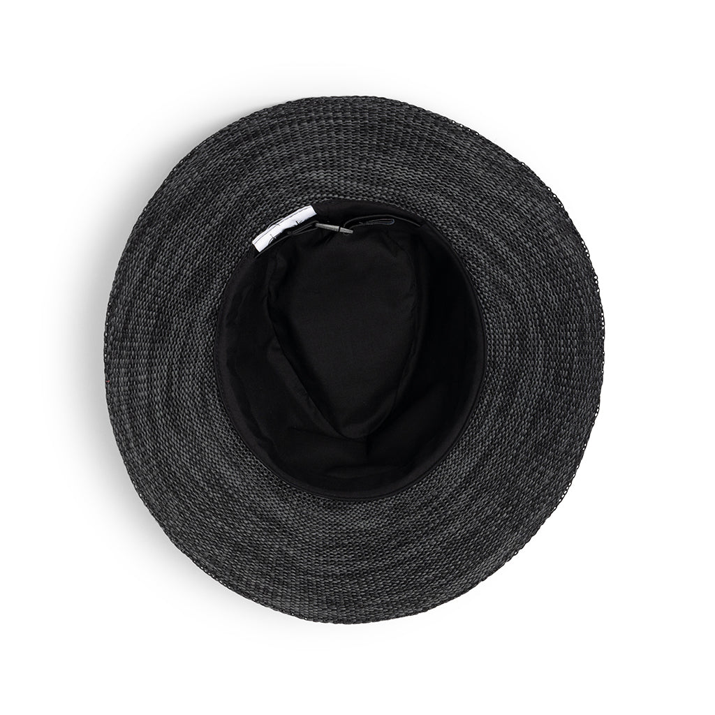 EV090 MIX BLACK 58CM (M/L) - CAROLINE FEDORA EV090 / Mixed Black / M/L (58cm)