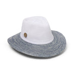 EV050 WHITE/LT BLUE - ASTON FEDORA (MAGNETISED) EV050 / White/Light Blue / Medium/Large