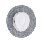 EV050 WHITE/LT BLUE - ASTON FEDORA (MAGNETISED) EV050 / White/Light Blue / Medium/Large