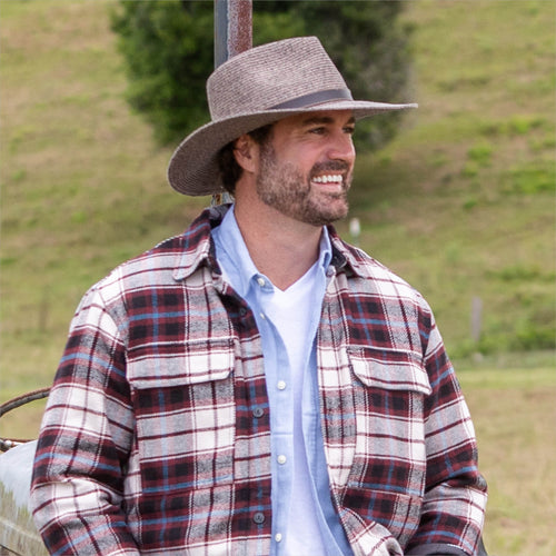 AP001 BURNT CLOVE - HUNTER CREEK FEDORA AP001 / Burnt Clove / M/L – 58 cm