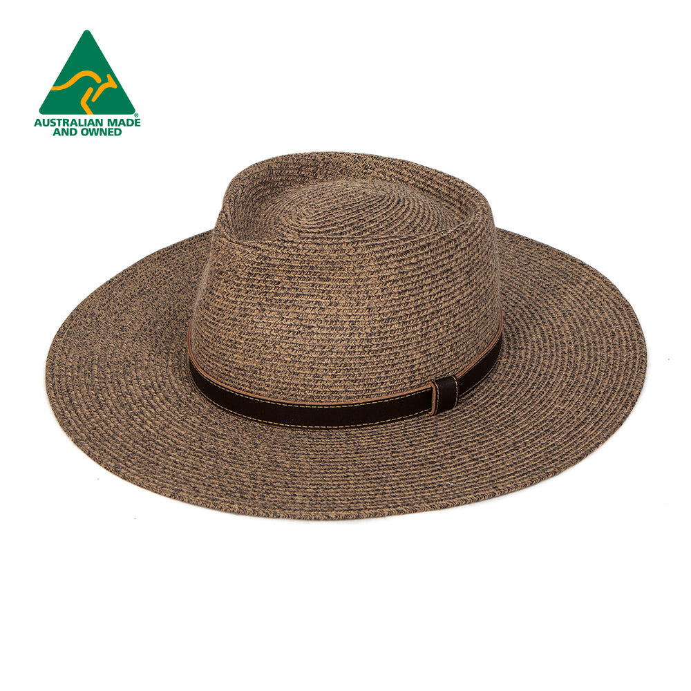 AP001 BURNT CLOVE - HUNTER CREEK FEDORA AP001 / Burnt Clove / XXL – 63 cm