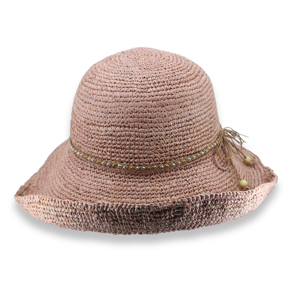 TM551 OLD ROSE 58CM (M/L) - PAIGE RAFFIA SOU'WESTER TM551 / Old Rose / M/L (58cm)