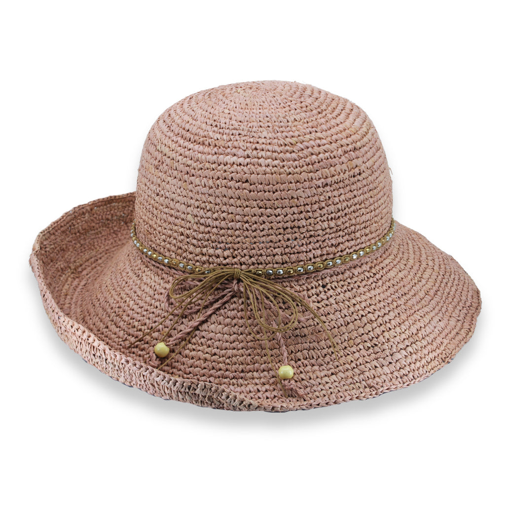 TM551 OLD ROSE 58CM (M/L) - PAIGE RAFFIA SOU'WESTER TM551 / Old Rose / M/L (58cm)