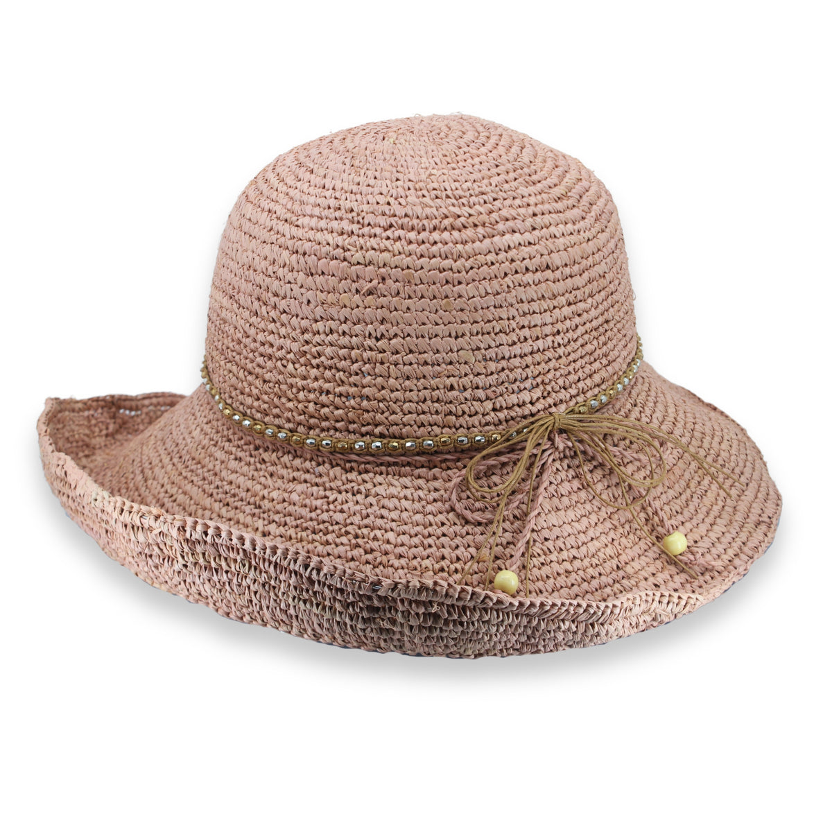 TM551 OLD ROSE 58CM (M/L) - PAIGE RAFFIA SOU'WESTER TM551 / Old Rose / M/L (58cm)