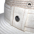 DH013 IVORY/MIX CAMEL - PARSLEY BAY FLEXIBRAID® FEDORA DH013 / M/L (58cm) Can be adjusted down 3cm