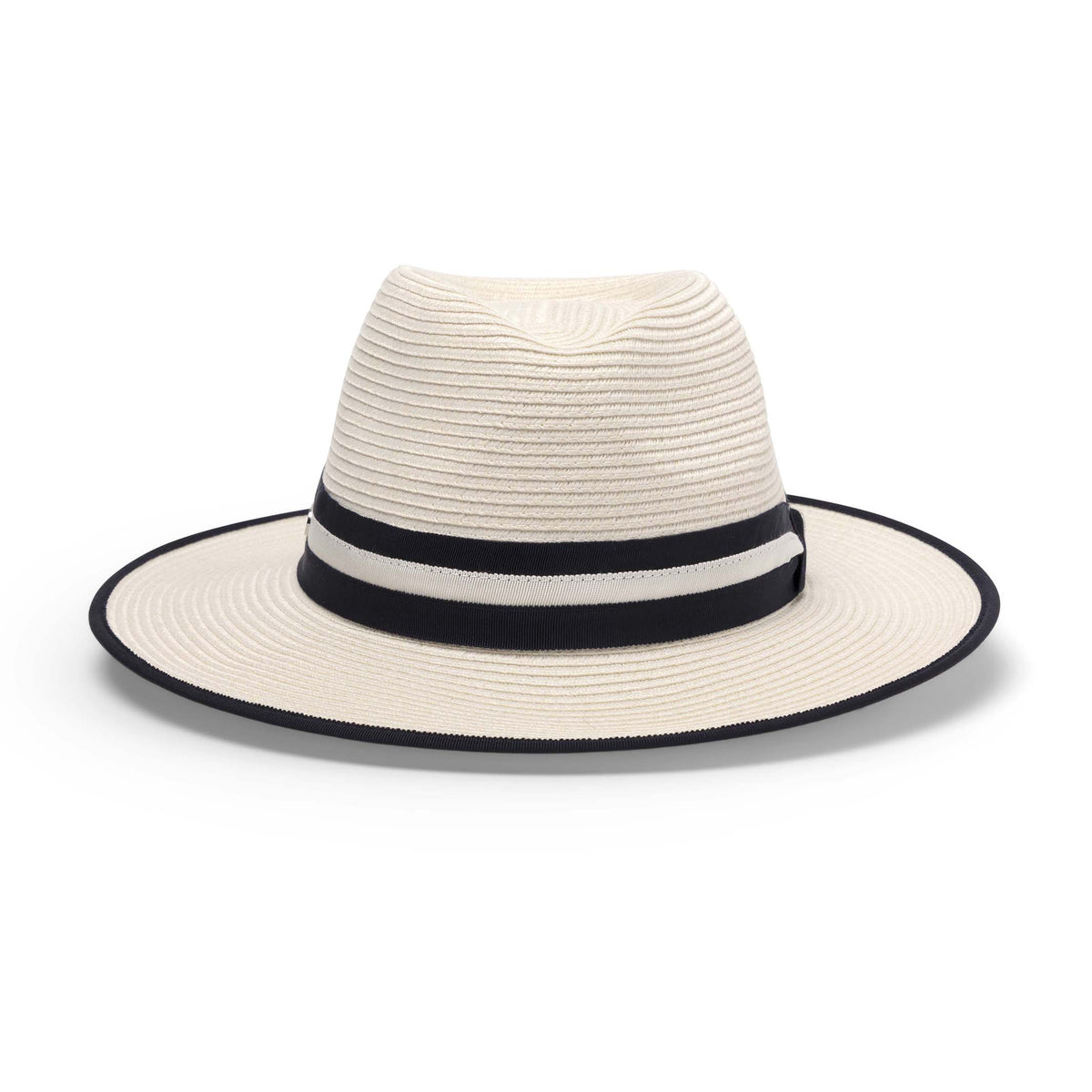 DH024 IVORY/NAVY - WINDSOR FEDORA DH024 / L/XL (60cm) Can be adjusted down 3cm
