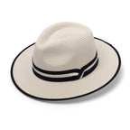 DH024 IVORY/NAVY - WINDSOR FEDORA DH024 / L/XL (60cm) Can be adjusted down 3cm