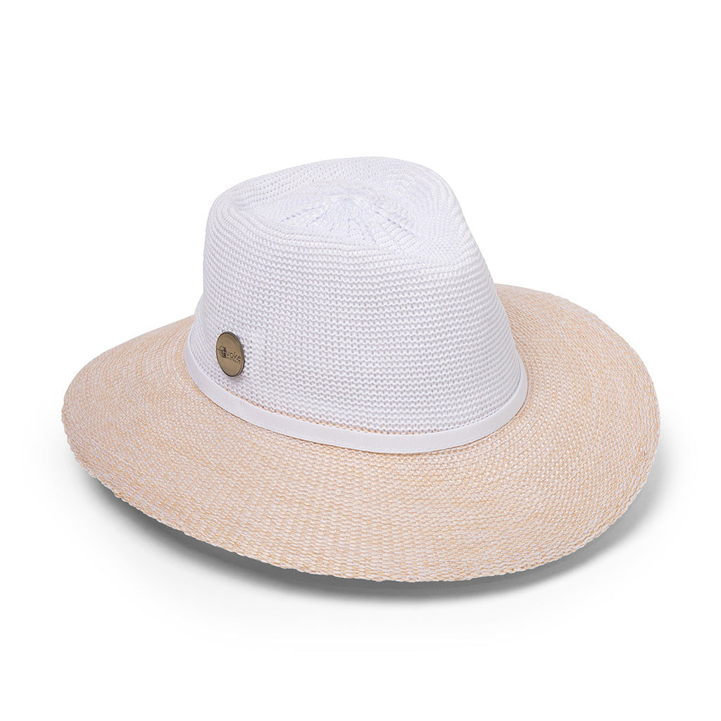 EV050 WHEAT/WHITE - ASTON FEDORA (MAGNETISED) EV050 / White/Wheat / Small/Medium