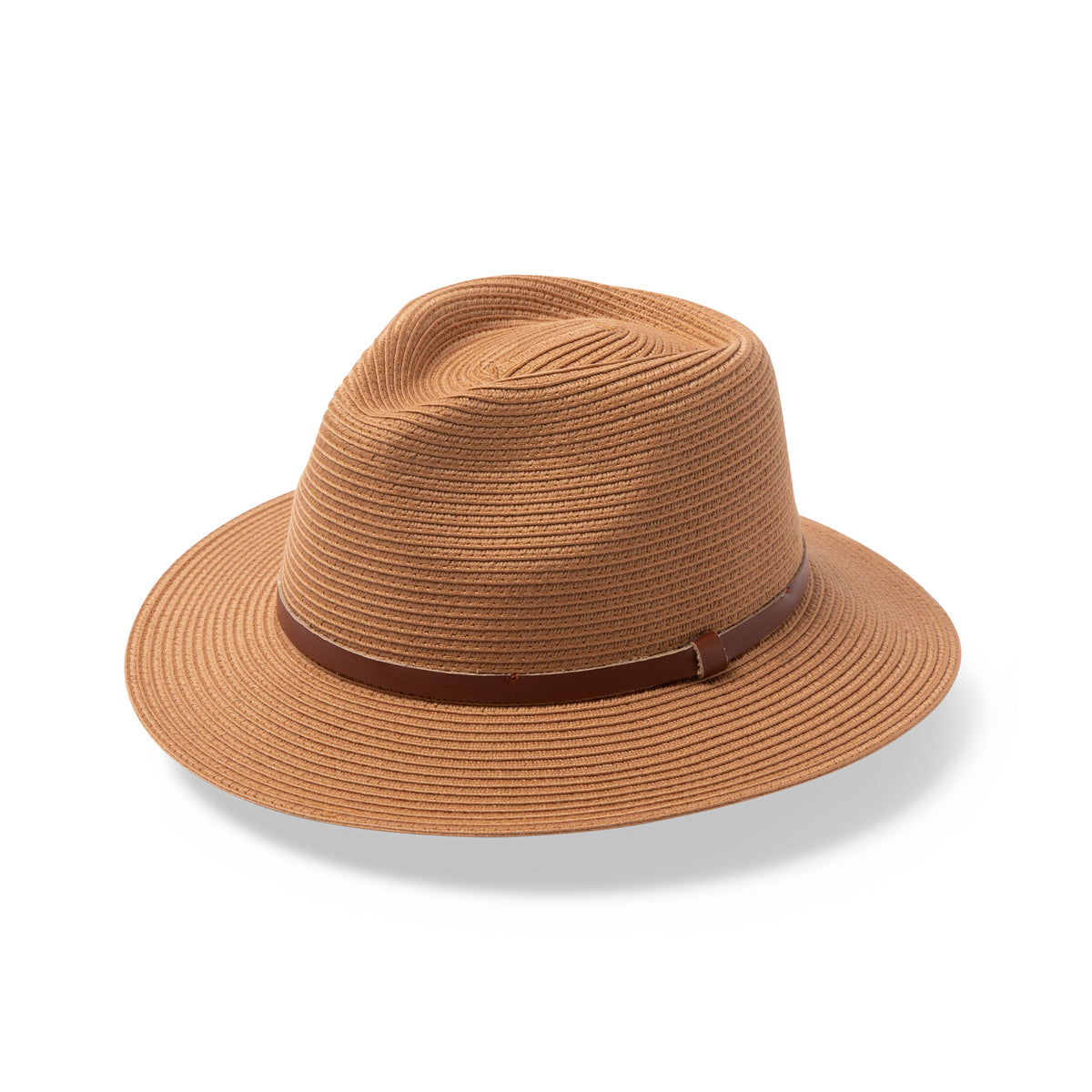 TM571 SAFFRON 58CM (M/L) - HAVANA SHORT BRIM FEDORA TM571 / Rust / M/L (58cm) Can be adjusted down 3cm