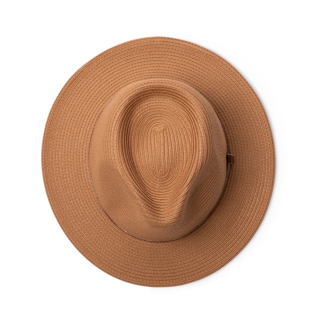 TM571 SAFFRON 58CM (M/L) - HAVANA SHORT BRIM FEDORA TM571 / Rust / M/L (58cm) Can be adjusted down 3cm