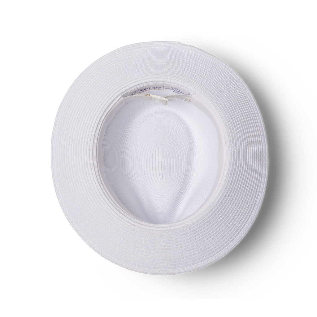 DH037 WHITE/NAVY - SAWGRASS GOLF FEDORA (MAGNETIC) DH037 / White / M/L (58cm) Can be adjusted down 3cm