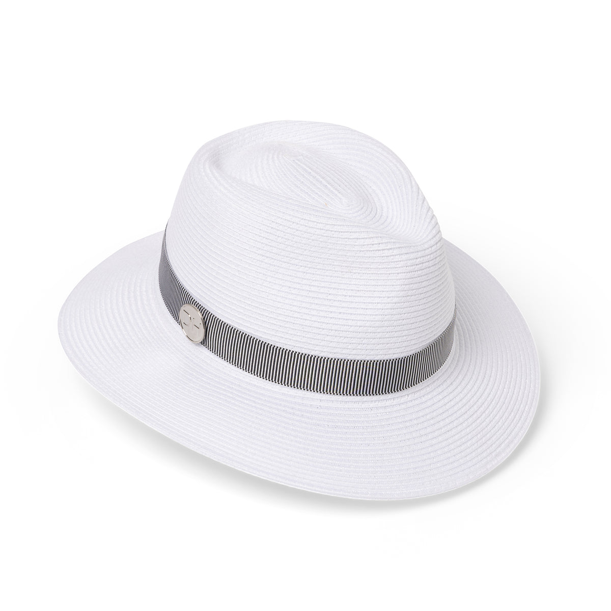 DH037 WHITE/NAVY - SAWGRASS GOLF FEDORA (MAGNETIC) DH037 / White / L/XL (60cm) Can be adjusted down 3cm