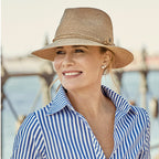 DH025 NATURAL - PALMA FEDORA DH025 / L/XL (60cm) Can be adjusted down 3cm