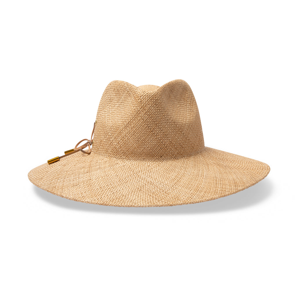 TM580A NATURAL 58CM (M/L) - MADRID WIDE BRIM FEDORA TM580A / Natural / M/L (58cm) Can be adjusted down 3cm