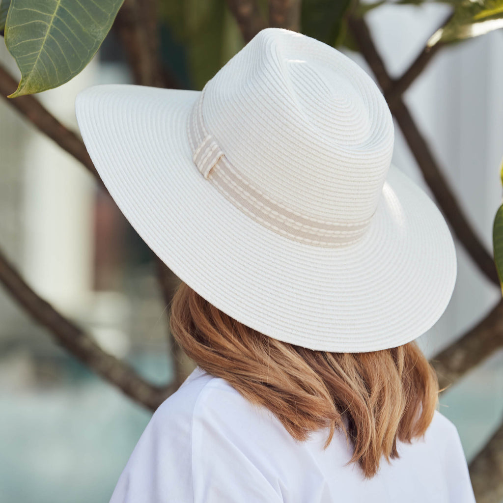 DH045 IVORY - WHITEHAVEN FEDORA DH045 / S/M (56cm) Can be adjusted down 3cm
