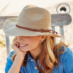 DH004 NATURAL 60CM (L) - BEDARRA RAFFIA COWBOY DH004 / L/XL (60cm) Can be adjusted down 3cm