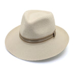 DH056 MIXED IVORY - BARRINGTON FLEXIBRAID® FEDORA DH056 / Mixed Ivory / S/M (56cm) Can be adjusted down 3cm