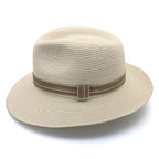 DH056 MIXED IVORY - BARRINGTON FLEXIBRAID® FEDORA DH056 / Mixed Ivory / S/M (56cm) Can be adjusted down 3cm