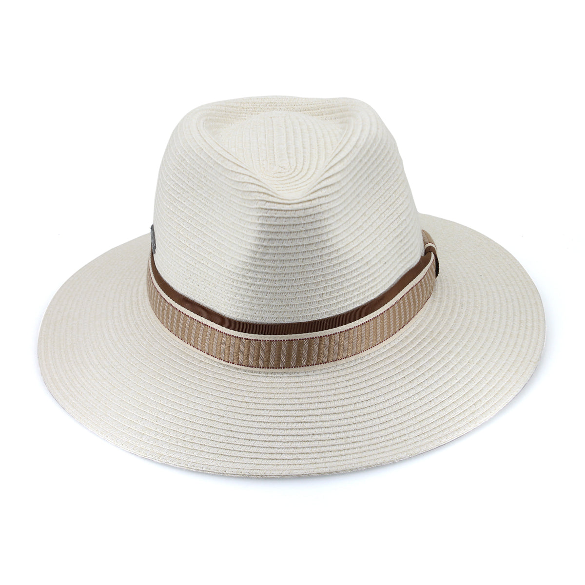 TM596 IVORY/EARTH 58CM (M/L) - VENETO FEDORA TM596 / Ivory/Earth / M/L (58cm) Can be adjusted down 3cm