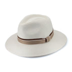 TM596 IVORY/EARTH 58CM (M/L) - VENETO FEDORA TM596 / Ivory/Earth / M/L (58cm) Can be adjusted down 3cm