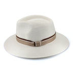 TM596 IVORY/EARTH 58CM (M/L) - VENETO FEDORA TM596 / Ivory/Earth / M/L (58cm) Can be adjusted down 3cm