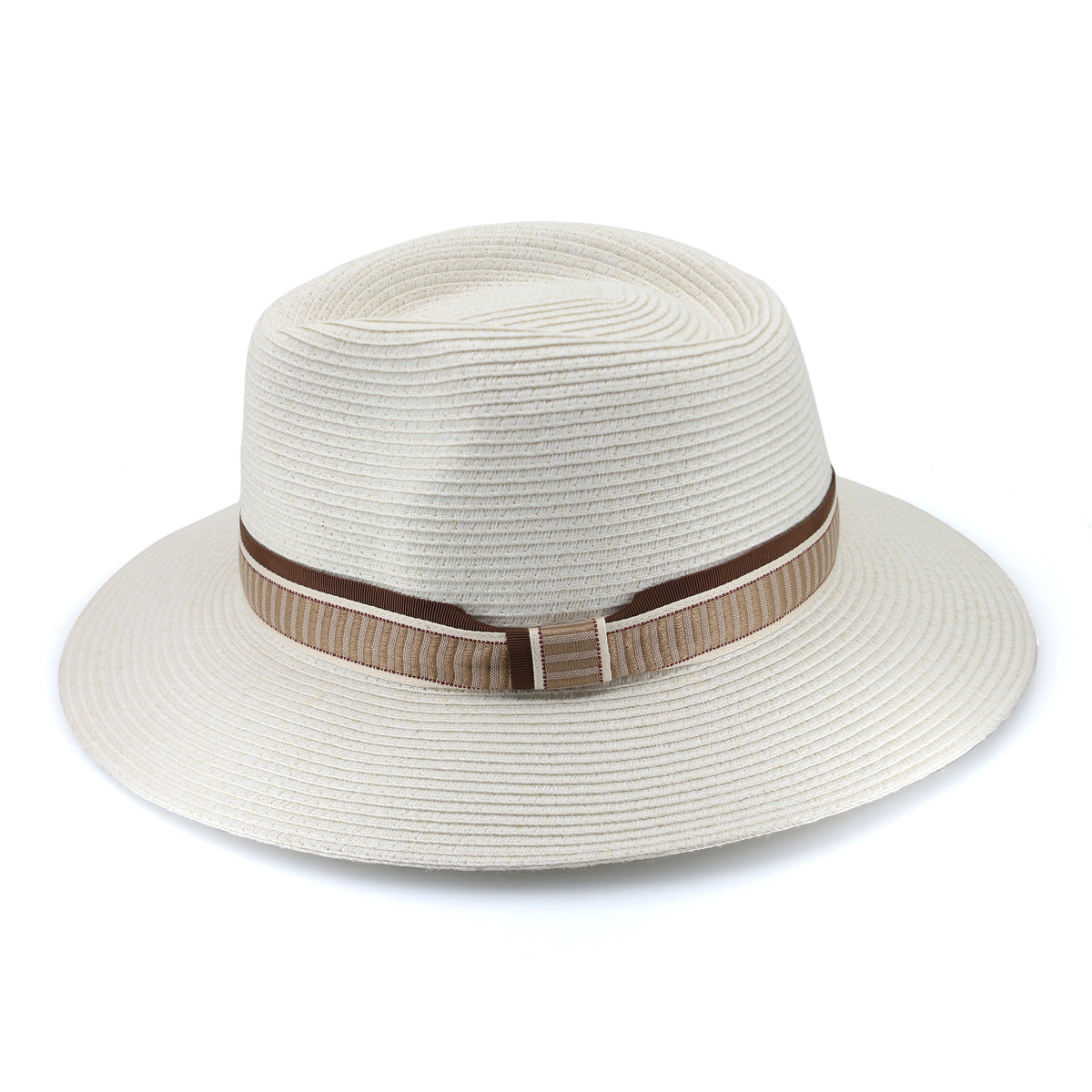 TM596 IVORY/EARTH 58CM (M/L) - VENETO FEDORA TM596 / Ivory/Earth / M/L (58cm) Can be adjusted down 3cm