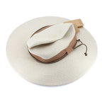 TM599 IVORY/NUTMEG - BAHAMA FEDORA TM599 / Ivory/Nutmeg / M/L (58cm) Can be adjusted down 3cm