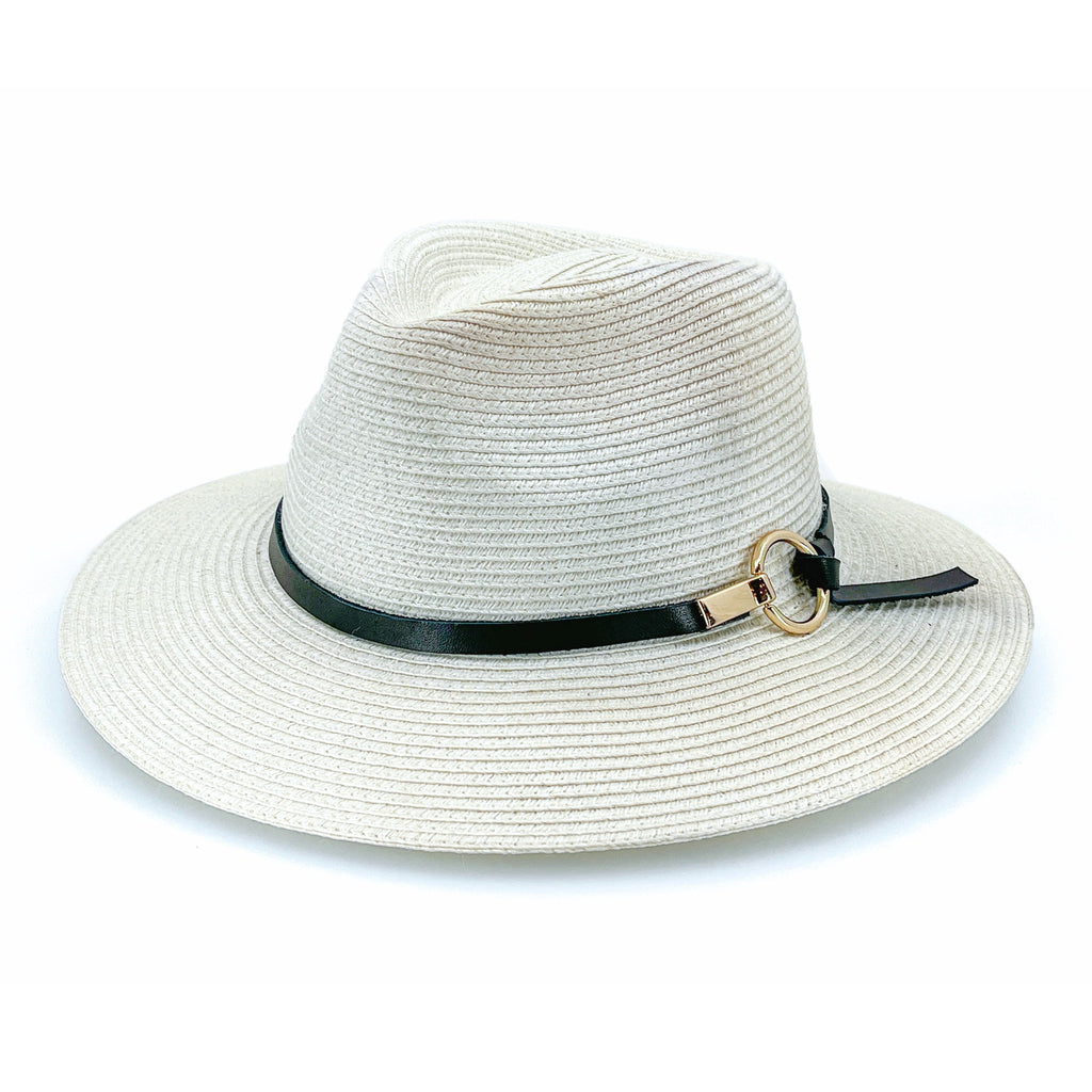 TM691 IVORY 58CM (M/L) - CORDOBA FEDORA TM691 / Ivory / M/L (58cm) Can be adjusted down 3cm