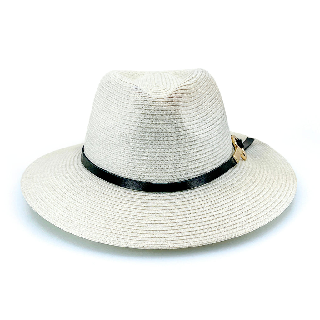 TM691 IVORY 58CM (M/L) - CORDOBA FEDORA TM691 / Ivory / M/L (58cm) Can be adjusted down 3cm