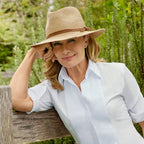 DH076 CARAMEL - BRAMPTON FEDORA DH076 / Caramel / M/L (58cm) Can be adjusted down 3cm