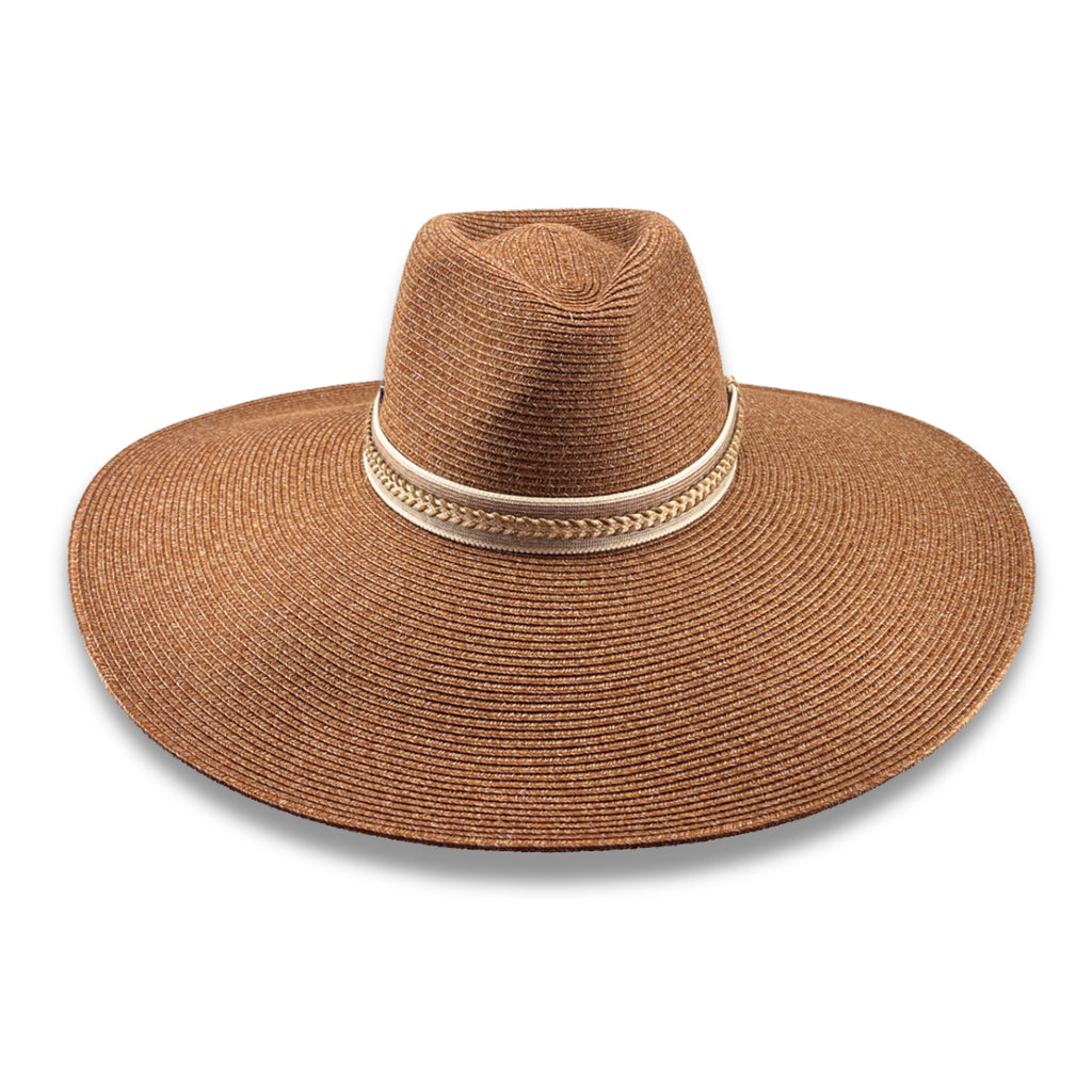Beechmont Wide Brim Fedora - Cinnamon