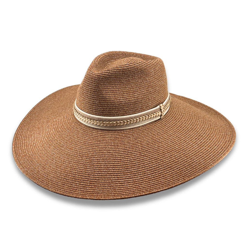 Beechmont Wide Brim Fedora - Cinnamon