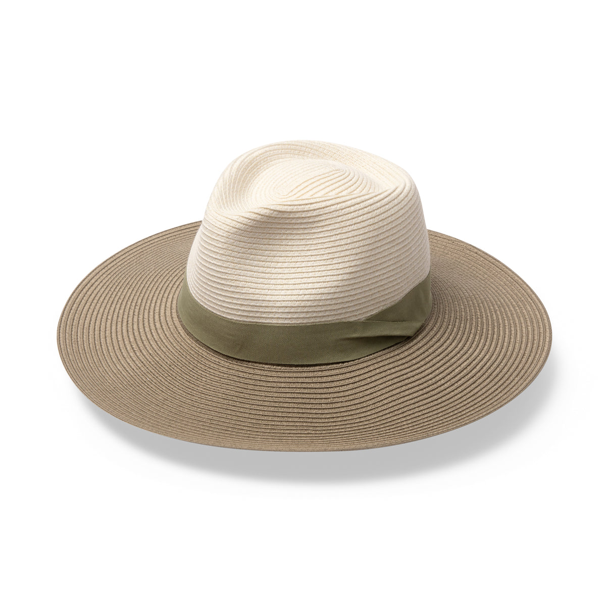Kristina Flexibraid® Fedora - Mixed Ivory/Khaki