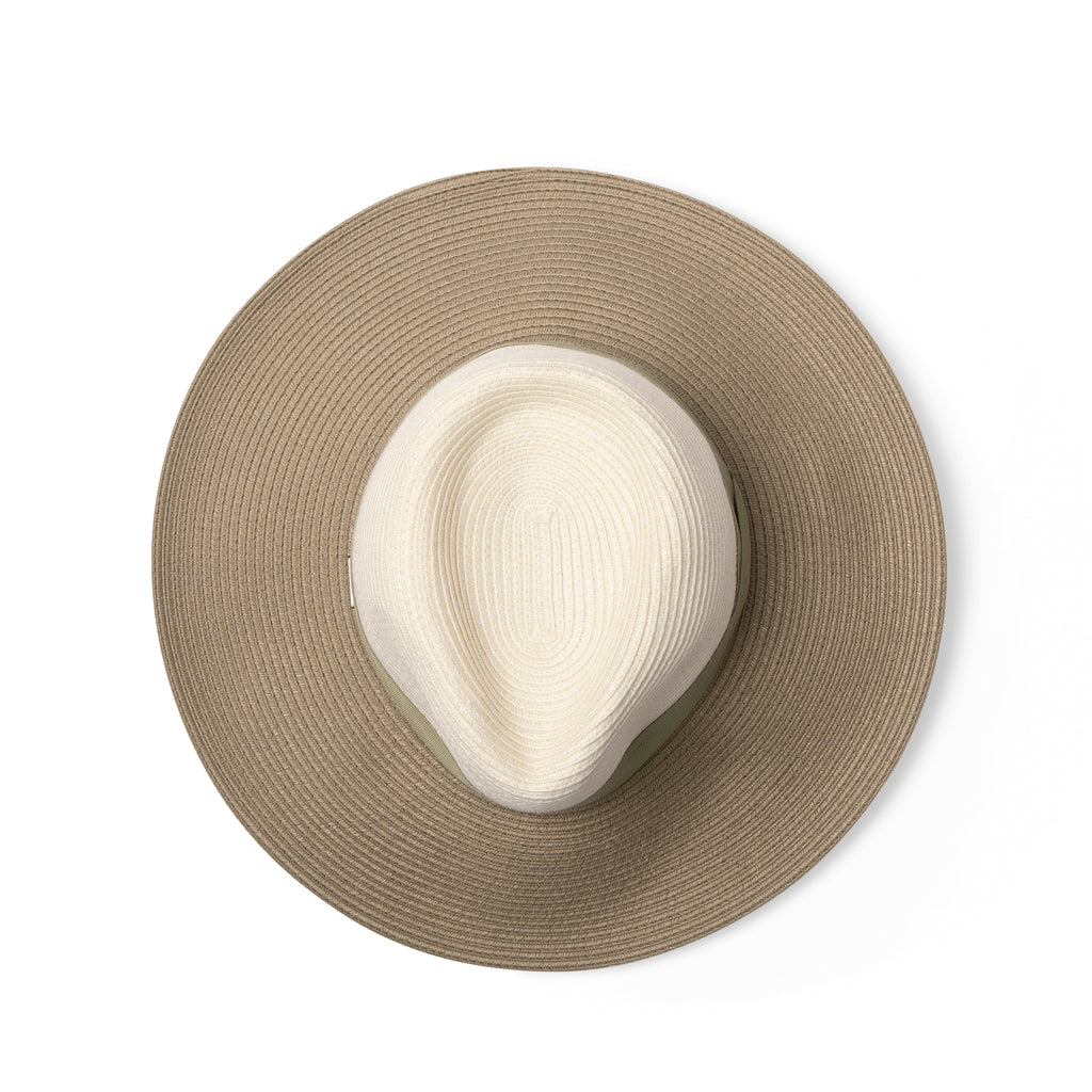 Kristina Flexibraid® Fedora - Mixed Ivory/Khaki