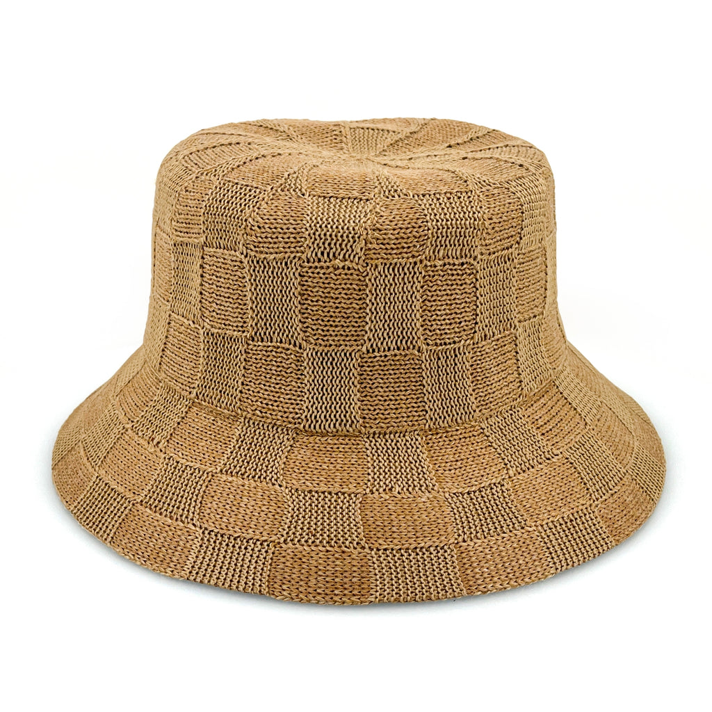 Paros Poly Knit Bucket - Light Brown