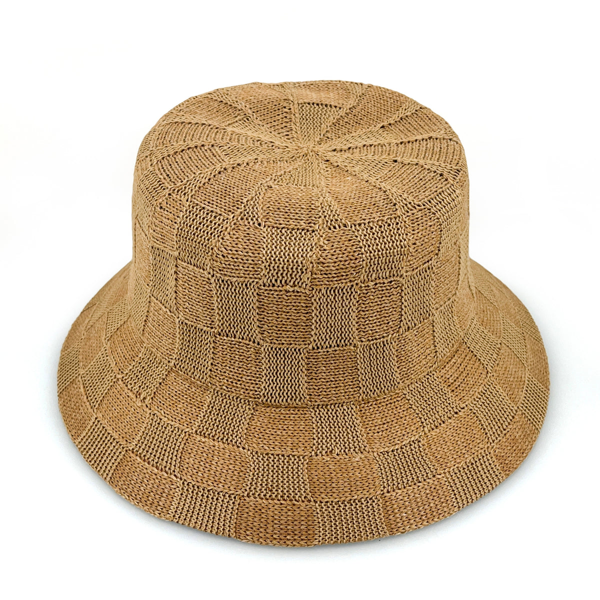 Paros Poly Knit Bucket - Light Brown