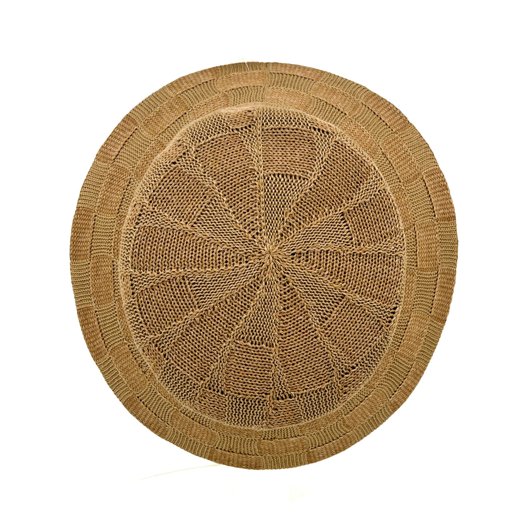 Paros Poly Knit Bucket - Light Brown