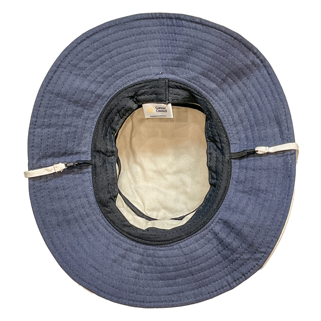 Symonds Cricket Hat - Beige/Navy