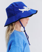Awesome Wide Brim Bucket - Blue Shark