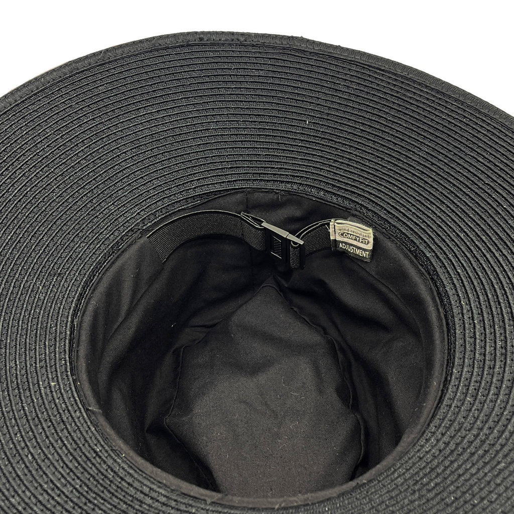 Susie Wide Brim Fedora - Black