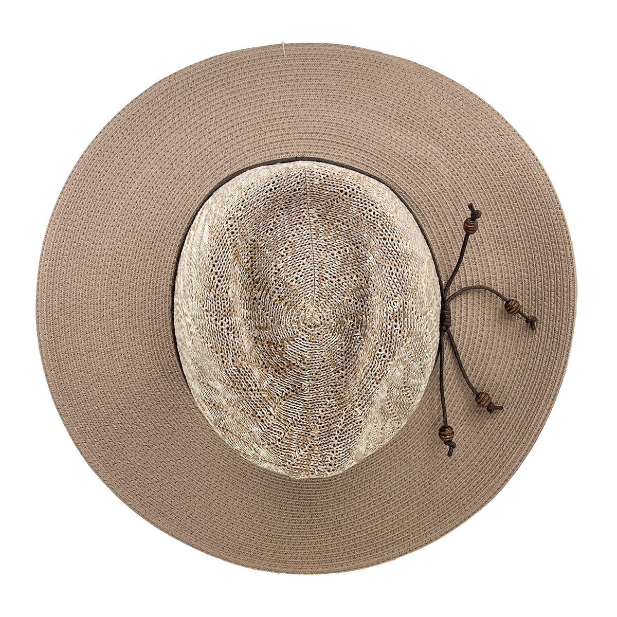 Susie Wide Brim Fedora - Mix Camel