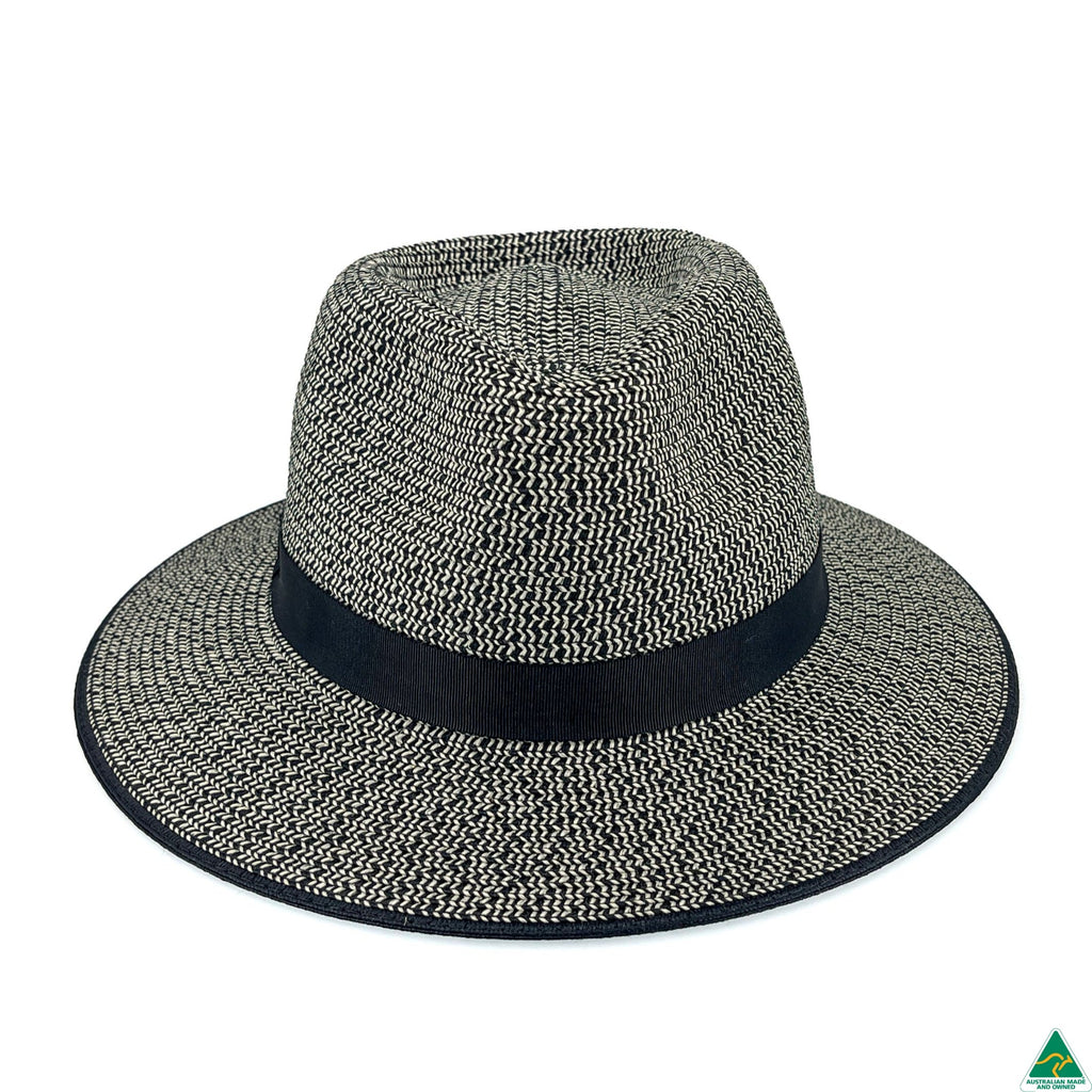 Ainsley Flexibraid® Fedora  Black Combo