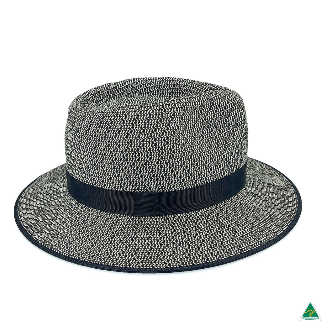 Ainsley Flexibraid® Fedora  Black Combo