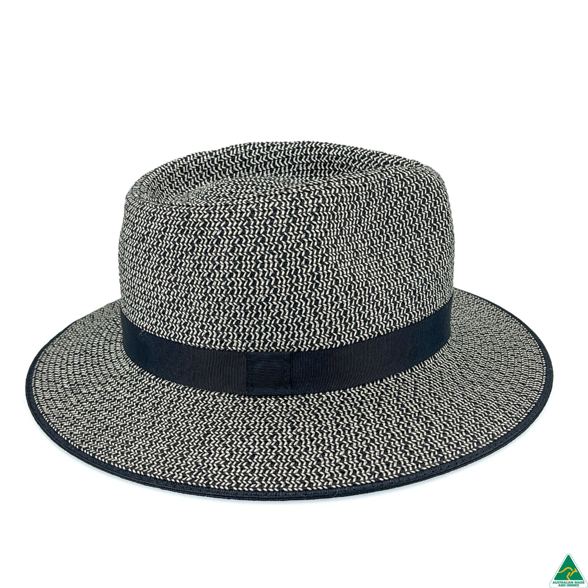 Ainsley Flexibraid® Fedora  Black Combo