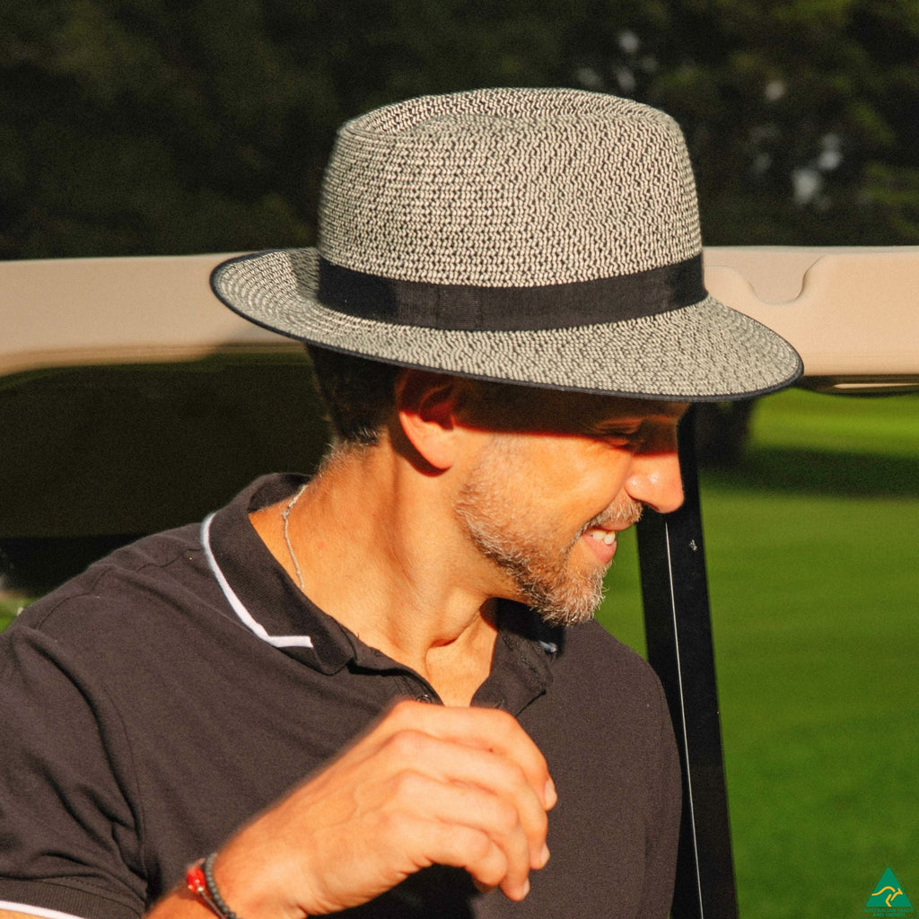 Ainsley Flexibraid® Fedora  Black Combo