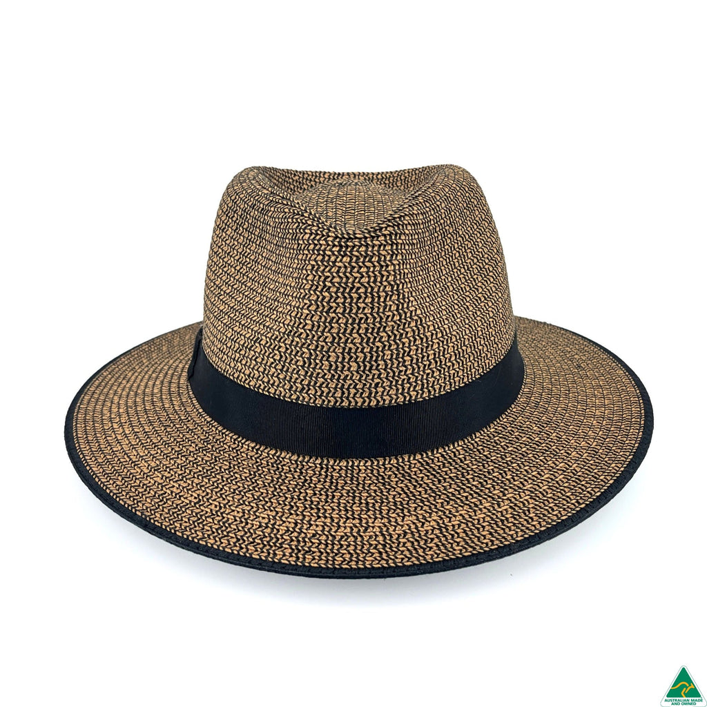 Ainsley Flexibraid® Fedora Brown Combo