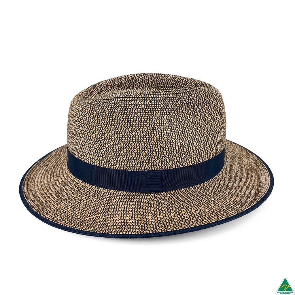 Ainsley Flexibraid® Fedora Brown Combo