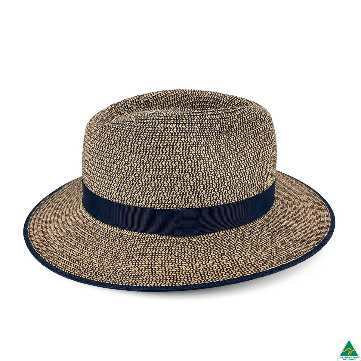 Ainsley Flexibraid® Fedora Brown Combo