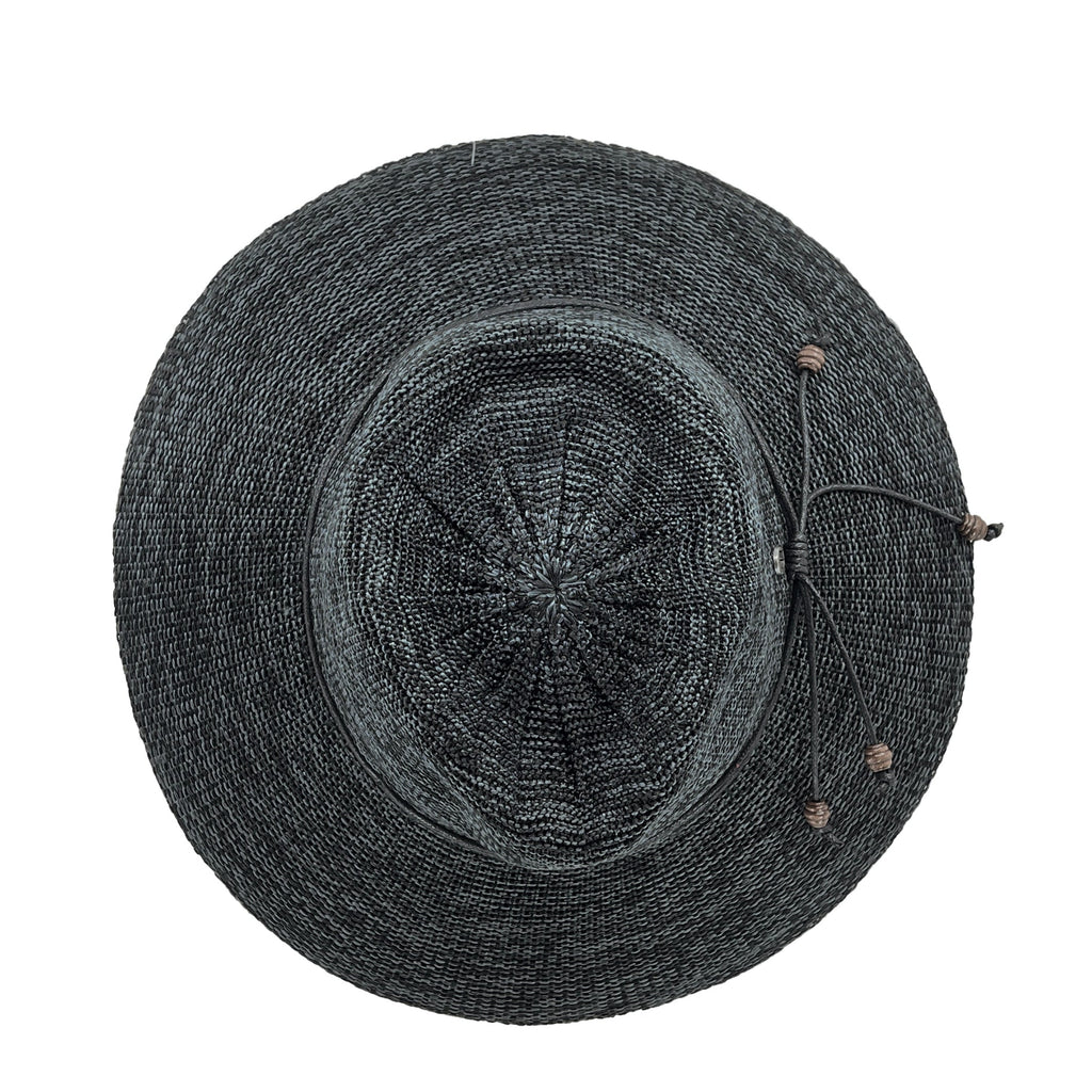 Emma Wash & Wear Fedora - Mixed Black